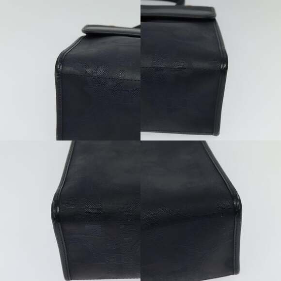 DIOR Trotter Canvas Hand Bag Pvc Navy Gold - Picture 10 of 12